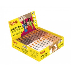 Plastilina 6 culori, display 18 buc x 50 g Jovi Multicultural