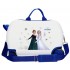 Valiza copii, ride-on, Frozen Seek Courage, ABS, 4 roti, alba, 31x45x20 cm