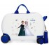 Valiza copii, ride-on, Frozen Seek Courage, ABS, 4 roti, alba, 31x45x20 cm