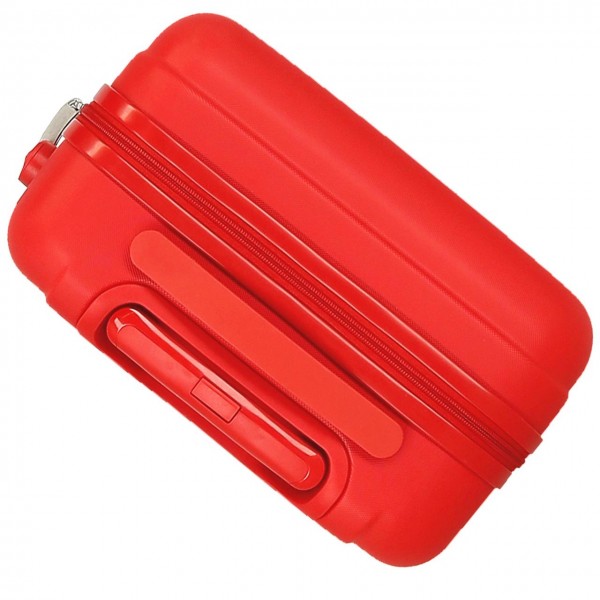 Troler copii, Disney Cars Rusteze Lightyear, ABS, valiza mica, rosie, 50x33x20 cm