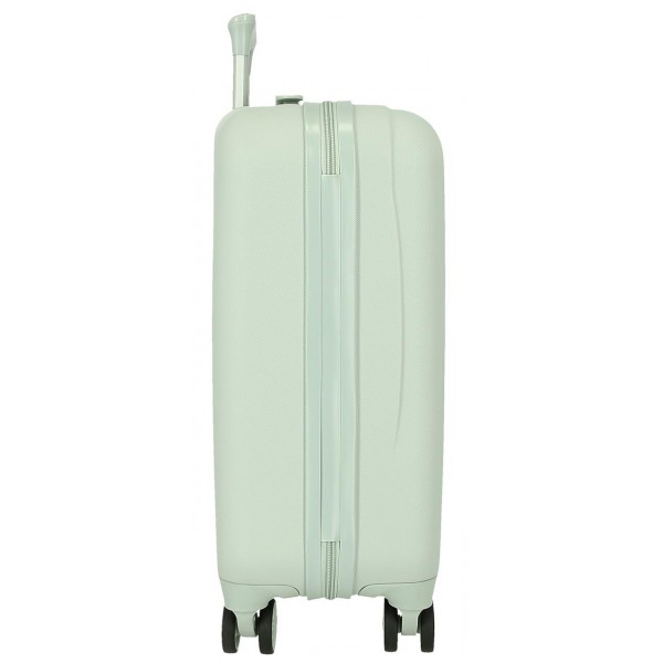 Troler copii, Disney Stitch Just chill, ABS, valiza mica, verde menta, 33x50x20 cm