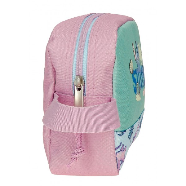 Borseta mana fete, Disney Stitch Just chill, multicolora, 20.5x16.5x7.5 cm