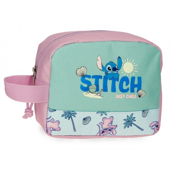 Borseta mana fete, Disney Stitch Just chill, multicolora, 20.5x16.5x7.5 cm