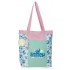 Geanta tote fete, Disney Stitch Just chill, compartimente laptop/tableta, multicolora, 31x34x12 cm