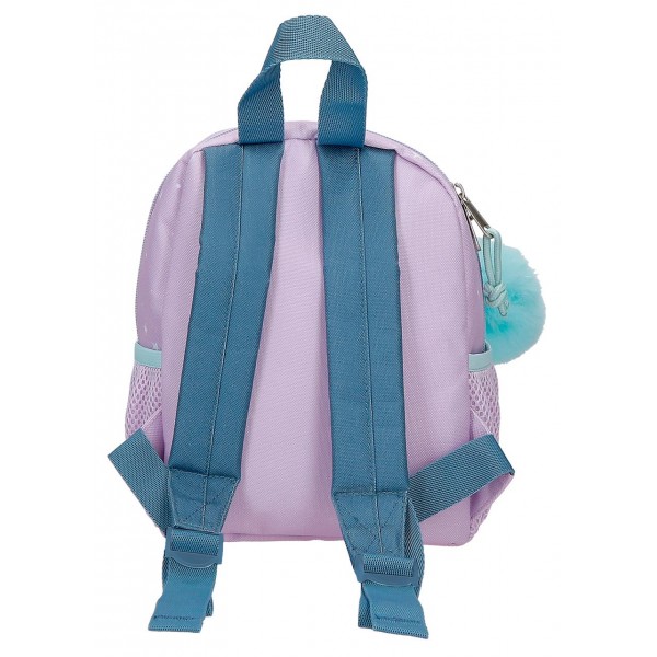 Ghiozdan gradinita fete, Disney Lovely Stitch, lila, 19x24x10 cm