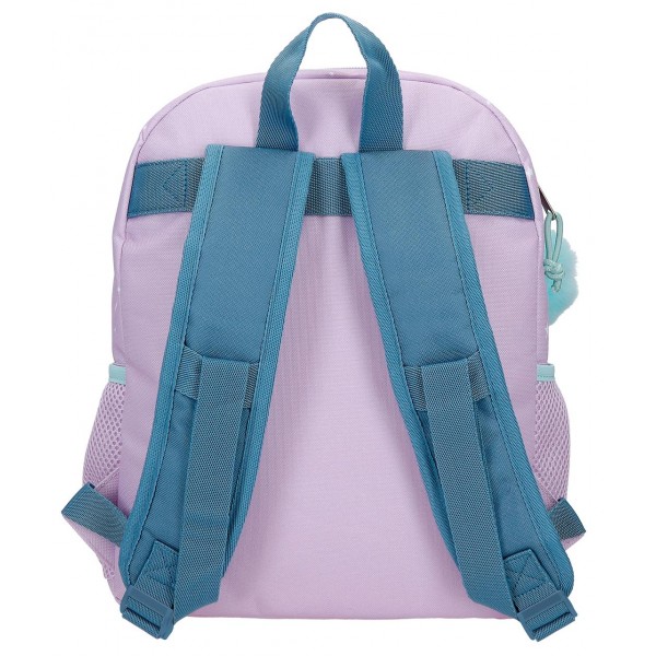 Ghiozdan fete clasa 0, Disney Lovely Stitch, lila, 27x33x11 cm