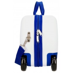 Valiza copii, ride-on, Frozen Bold by Nature, ABS, 4 roti, alba, 31x45x20 cm