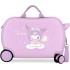 Valiza copii, ride-on, Kuromi Sweet dreams, ABS, 4 roti, violet, 45x31x20 cm