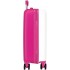 Troler copii, Kuromi Wonder, ABS, valiza mica, alb-fucsia, 55x38x20 cm