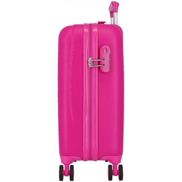 Troler copii, Kuromi Around the world, ABS, valiza mica, fucsia, 50x33x20 cm