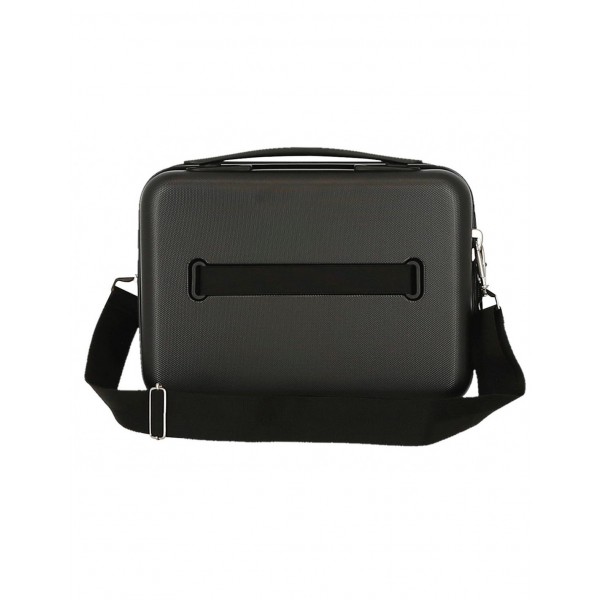 Geanta calatorie copii, Kuromi Dream Closer, ABS adaptabila, neagra, 21x29x15 cm