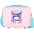 Geanta calatorie copii, Kuromi Current Mood, ABS, adaptabila, roz, 29x21x15 cm