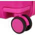 Valiza copii, ride-on, Kuromi Around the world, ABS, 4 roti, fucsia, 50x38x20 cm