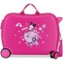 Valiza copii, ride-on, Kuromi Around the world, ABS, 4 roti, fucsia, 50x38x20 cm