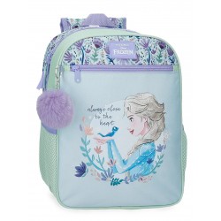 Ghiozdan fete clasa 0, Disney Frozen Close to the heart, violet, 27x33x11 cm