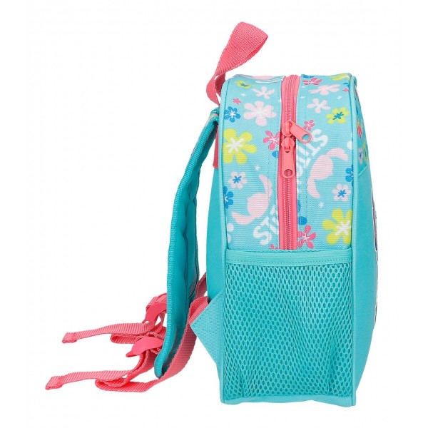 Ghiozdan gradinita fete, Disney Aloha Stitch, multicolor, 23x25x10 cm