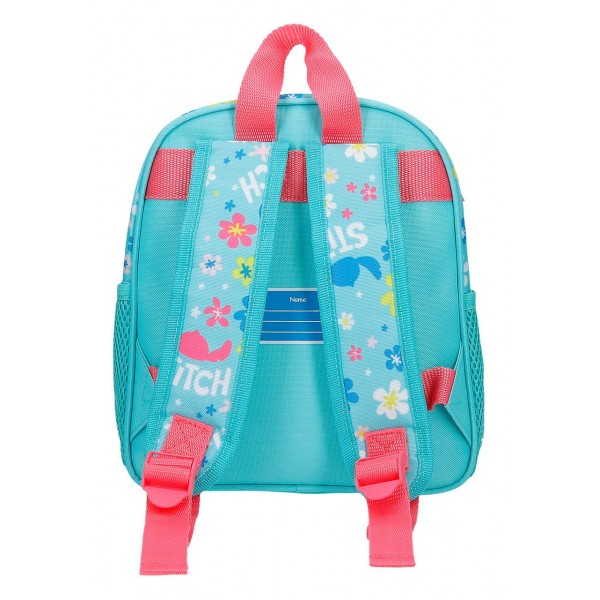 Ghiozdan gradinita fete, Disney Aloha Stitch, multicolor, 23x25x10 cm