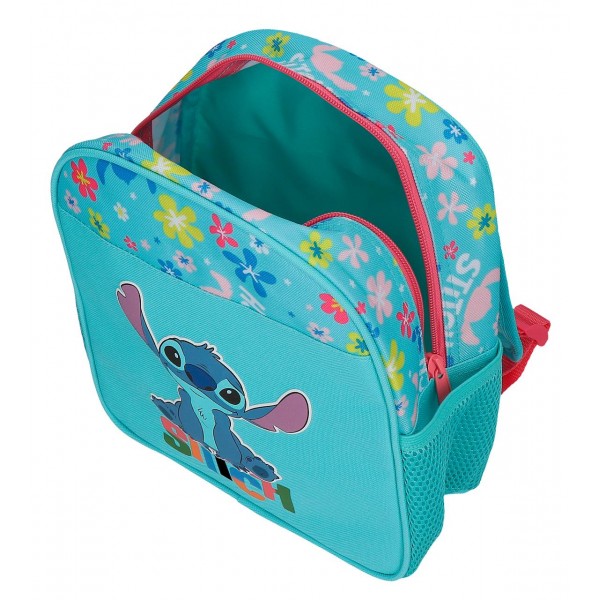 Ghiozdan gradinita fete, Disney Aloha Stitch, multicolor, 23x25x10 cm