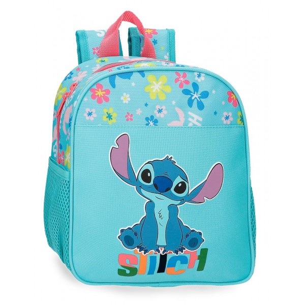 Ghiozdan gradinita fete, Disney Aloha Stitch, multicolor, 23x25x10 cm