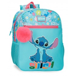 Ghiozdan fete clasa 0, Disney Aloha Stitch, multicolor, 27x33x11 cm