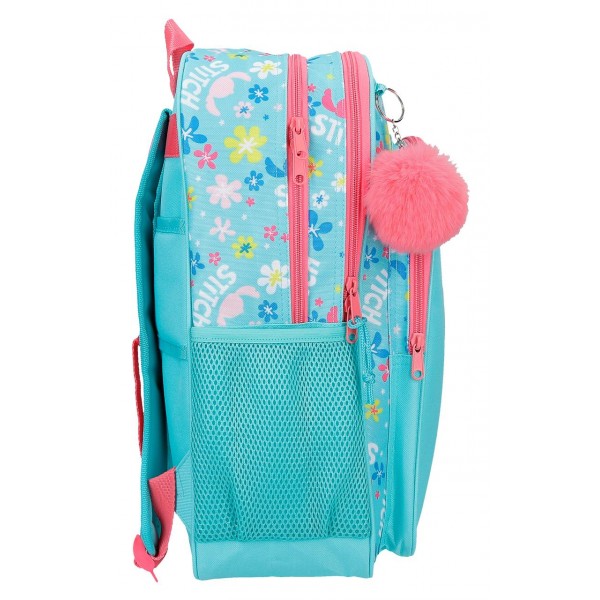 Ghiozdan scoala fete, Disney Aloha Stitch, 2 compartimente, multicolor, 30x40x13 cm
