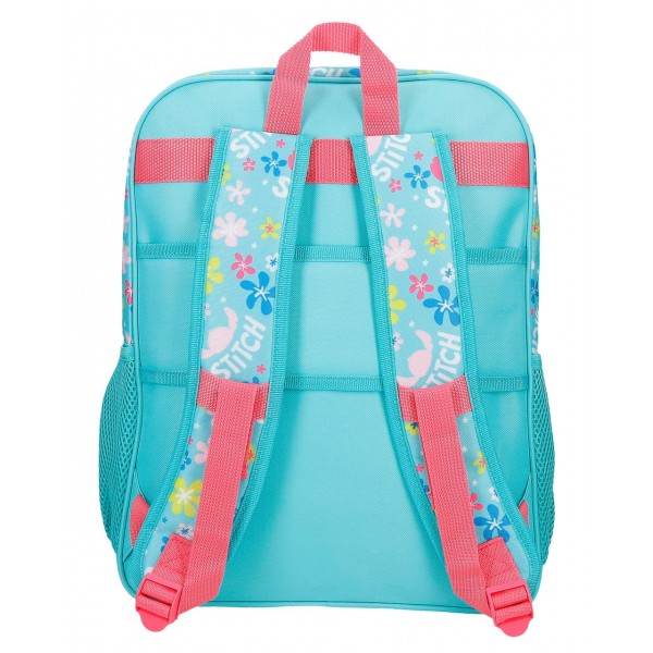 Ghiozdan scoala fete, Disney Aloha Stitch, 2 compartimente, multicolor, 30x40x13 cm