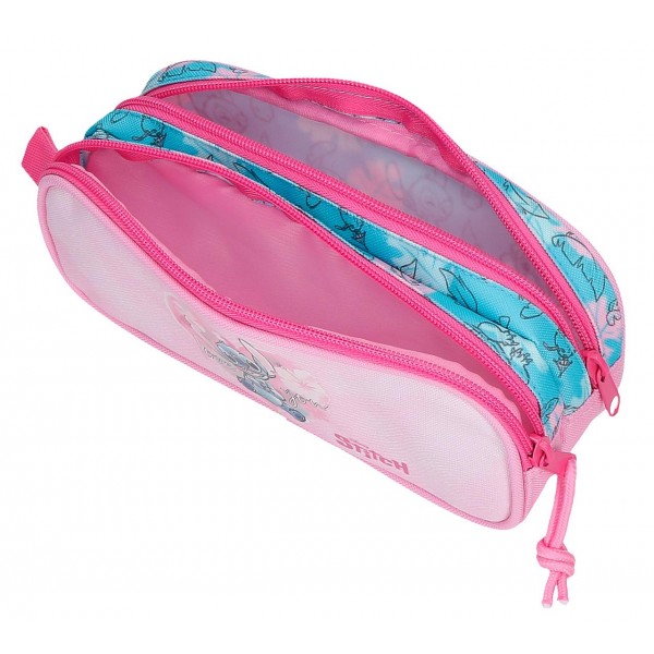 Penar fete, Disney Heart Stitch, 2 compartimente, multicolor, 23x9x7 cm