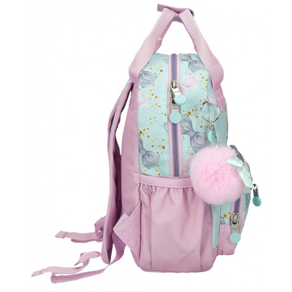 Rucsac fete gradinita, Enso Merci amour, multicolor, 23x28x10 cm