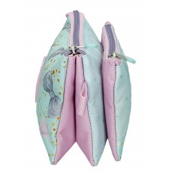 Penar fete, Enso Merci amour, 3 compartimente, multicolor, 22x12x5 cm