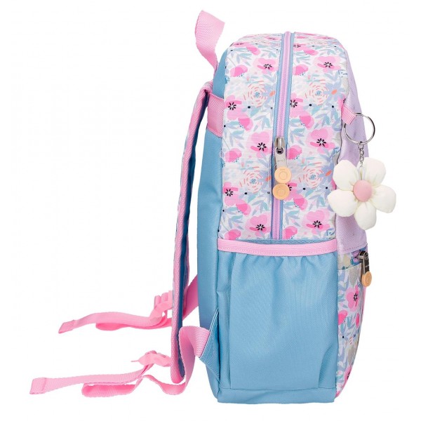 Rucsac fete clasa 0, Enso Full of flowers, multicolor, 27x33x11 cm