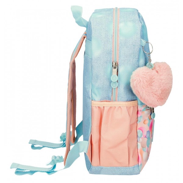 Rucsac fete clasa 0, Enso Bubbles, multicolor, 33x27x11 cm