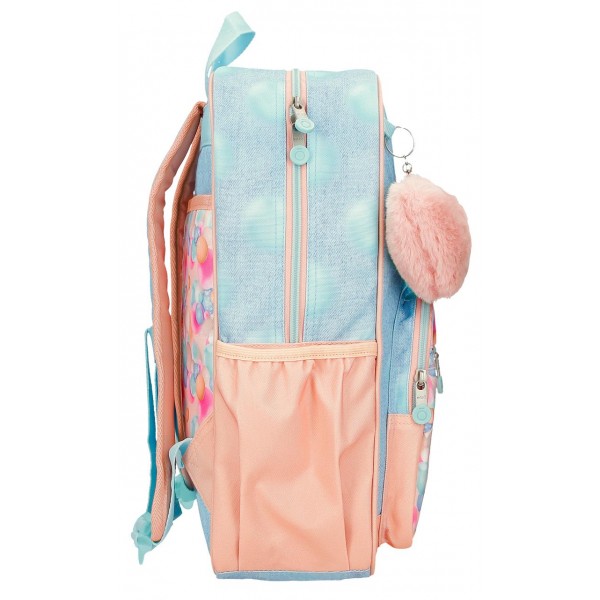 Rucsac scoala fete, Enso Bubbles, multicolor, 38x30x12 cm