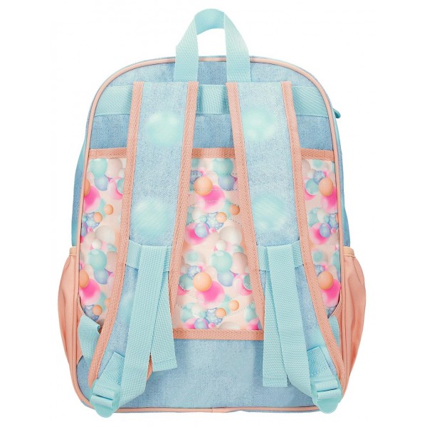 Rucsac scoala fete, Enso Bubbles, multicolor, 38x30x12 cm