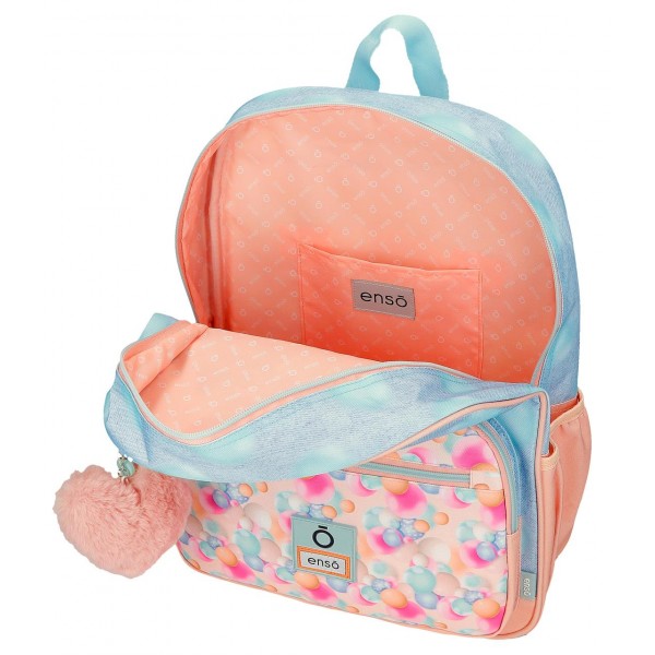 Rucsac scoala fete, Enso Bubbles, multicolor, 38x30x12 cm