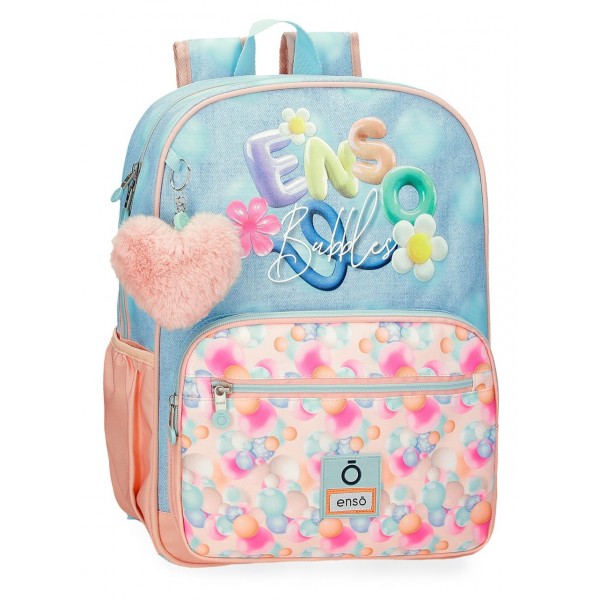 Rucsac scoala fete, Enso Bubbles, multicolor, 38x30x12 cm