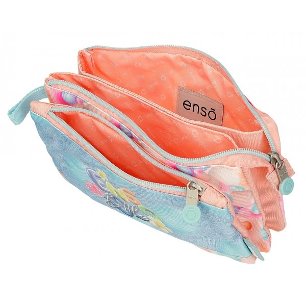 Penar fete, Enso Bubbles, 3 compartimente, multicolor, 22x12x5 cm