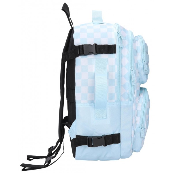 Rucsac calatorie fete, Enso Fleur Squares, compartiment laptop, adaptabil, multicolor, 28x40x20 cm