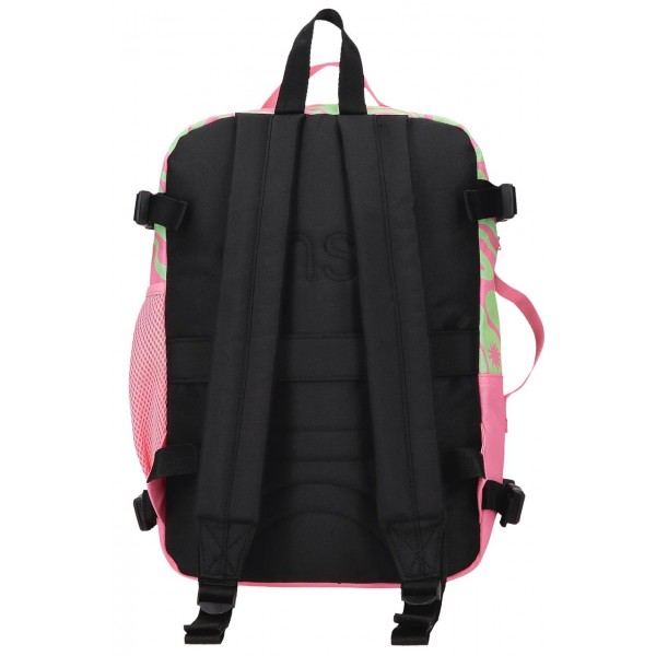 Rucsac calatorie fete, Enso Fleur Psychedelic, compartiment laptop, adaptabil, multicolor, 28x40x20 cm