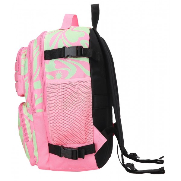 Rucsac calatorie fete, Enso Fleur Psychedelic, compartiment laptop, adaptabil, multicolor, 28x40x20 cm