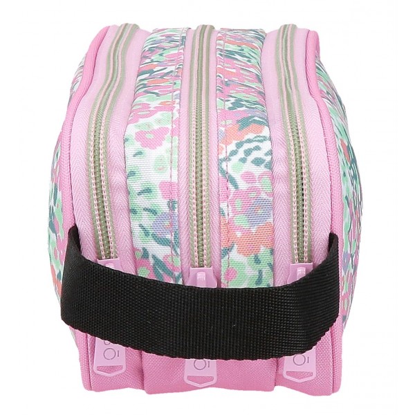 Borseta mana fete, Enso Fleur Spring, 3 compartimente, multicolora, 22x10x9 cm