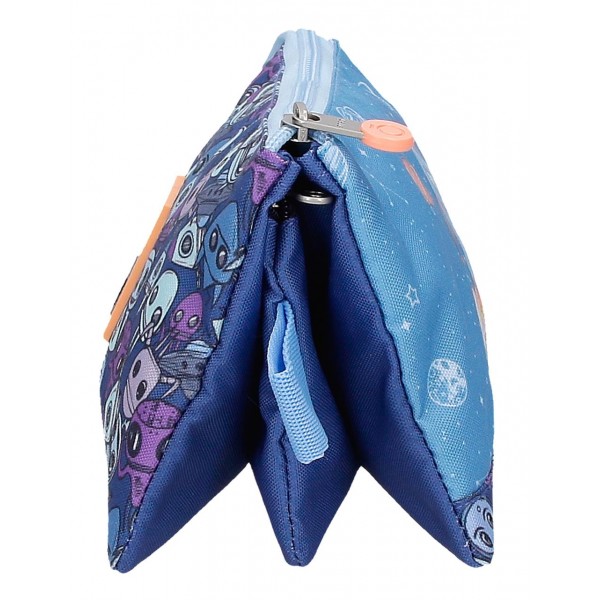 Penar baieti, Enso New Friends, 3 compartimente, albastru, 12x22x5 cm