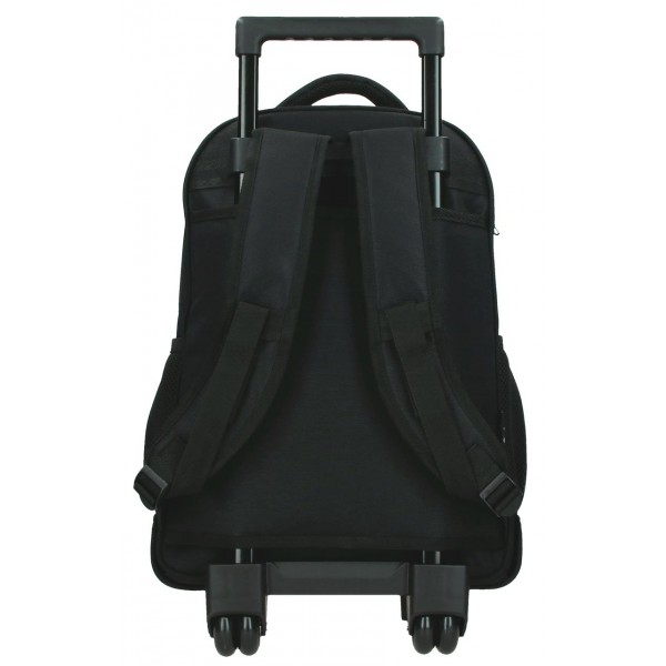 Rucsac troler baieti, Pepe Jeans Ponder, 2 compartimente, 2 roti duble, kaki, 32x43x21 cm