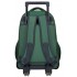 Rucsac troler baieti, Pepe Jeans Jebb, 2 compartimente, 2 roti duble, verde, 33x44x21 cm
