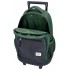 Rucsac troler baieti, Pepe Jeans Jebb, 2 compartimente, 2 roti duble, verde, 33x44x21 cm
