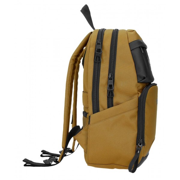 Rucsac barbati, Pepe Jeans Bromley 24, 2 compartimente, buzunare laptop 13.3 inch, tableta 12 inch, ocru, 25x36x10 cm