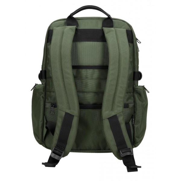 Rucsac barbati, Pepe Jeans Bromley 24, compartimente laptop 15 inch/tableta, adaptabil, verde, 28x40x16 cm