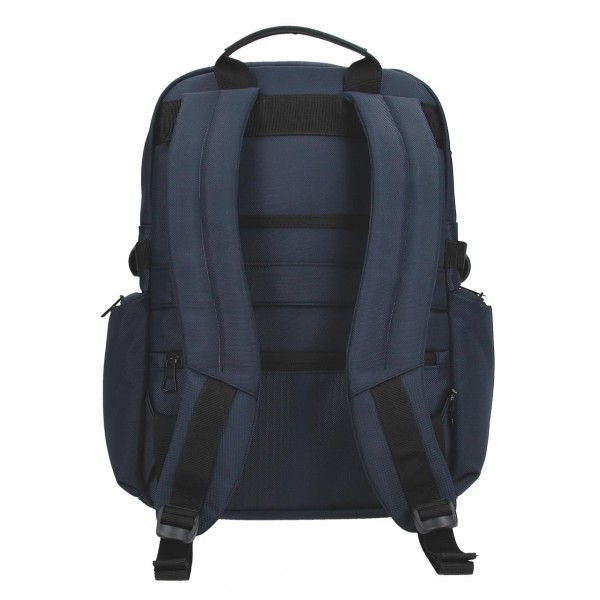 Rucsac barbati, Pepe Jeans Bromley 24, compartimente laptop 15 inch/tableta, adaptabil, albastru, 28x40x16 cm