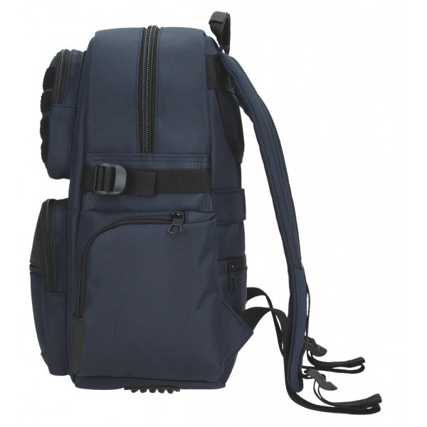 Rucsac barbati, Pepe Jeans Bromley 24, compartimente laptop 15 inch/tableta, adaptabil, albastru, 28x40x16 cm