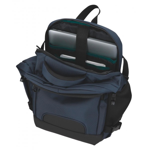 Rucsac calatorie barbati, Pepe Jeans Bromley 24, 2 compartimente, buzunare laptop/tableta, albastru, 25x40x17 cm