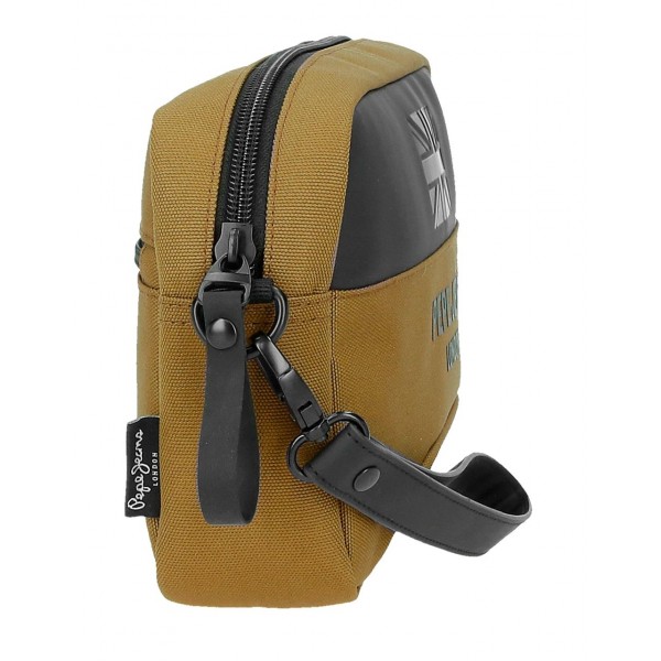 Geanta mana barbati, Pepe Jeans Bromley 24, ocru, 24.5x15x6 cm